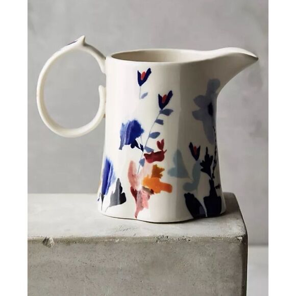 Anthropology Wildflower Study Creamer / New No Box - Picture 1 of 7